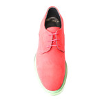 Contrast Sole Lace-Up Suede Derby // Red (Euro: 40)