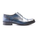 Perforated Captoe Brogue Derby // Dark Blue (Euro: 43)