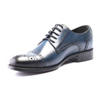 Perforated Captoe Brogue Derby // Dark Blue (Euro: 45)