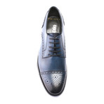 Perforated Captoe Brogue Derby // Dark Blue (Euro: 44)