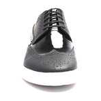 Mixed Textured Wingtip Derby Sneaker // Black (Euro: 41)