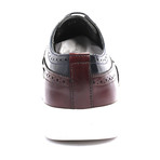 Patent Wingtip Derby Sneaker // Dark Blue + Bordeaux (Euro: 43)