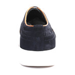 Suede Contrast Piped Wingtip Derby Sneaker // Dark Blue Suede (Euro: 45)