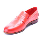 Slip-On Elasticized Pennyloafer // Red (Euro: 42)