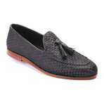 Woven Tassel Loafer // Black (Euro: 43)