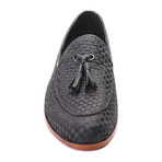 Woven Tassel Loafer // Black (Euro: 44)