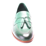 Slip-On Elasticized Tassel Pennyloafer // Green (Euro: 44)