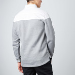 Sever Pullover Button-Up Sweater // White (S)