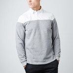 Sever Pullover Button-Up Sweater // White (S)