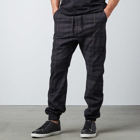 Rover Jogger // Black Plaid (S)