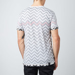 Chevron V-Neck Tee // Black (S)