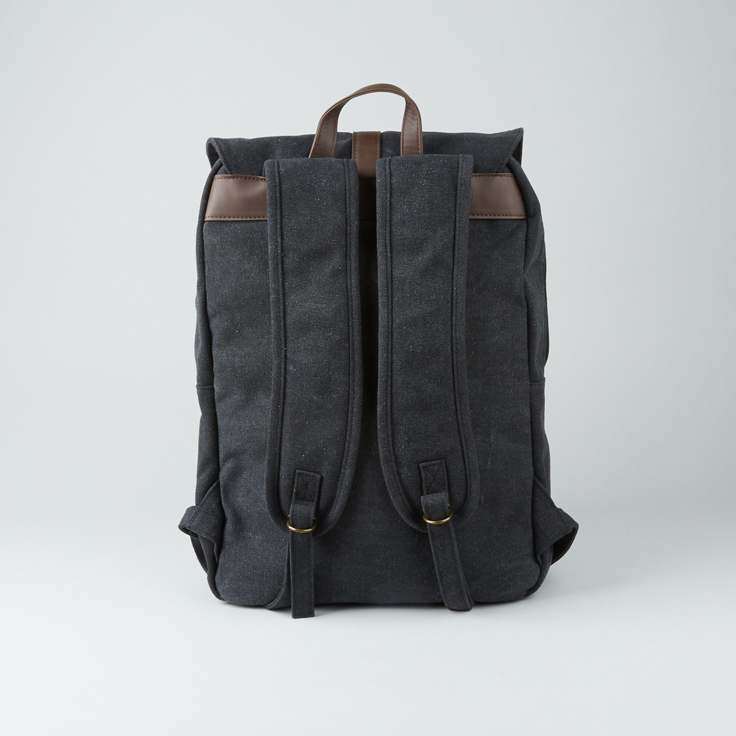 Lincoln Two-Tone Canvas Backpack // Black - PX Clothing - Touch of Modern