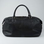 Gunner Vegan Leather Duffle Bag // Black