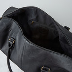 Gunner Vegan Leather Duffle Bag // Black