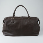 Gunner Vegan Leather Duffle Bag // Brown