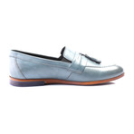 Slip-On Elasticized Tassel Pennyloafer // Turquoise (Euro: 45)