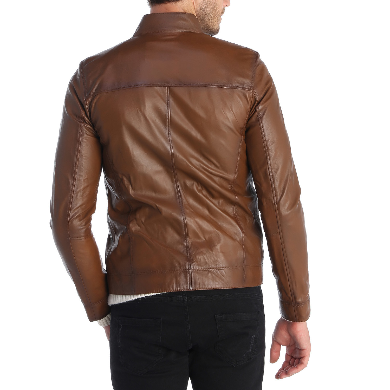 Dilek Leather Jacket // Nuts (S) - Giorgio di Mare - Touch of Modern