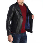 Atakent Leather Jacket // Black (L)