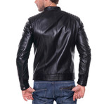 Honaz Leather Jacket // Black (S)