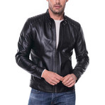 Honaz Leather Jacket // Black (XL)