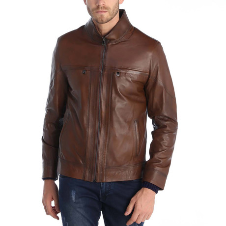 Savur Leather Jacket // Nuts (S)
