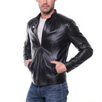 Honaz Leather Jacket // Black (3XL)