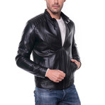 Honaz Leather Jacket // Black (S)
