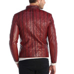 Besiri Leather Jacket // Red (M)