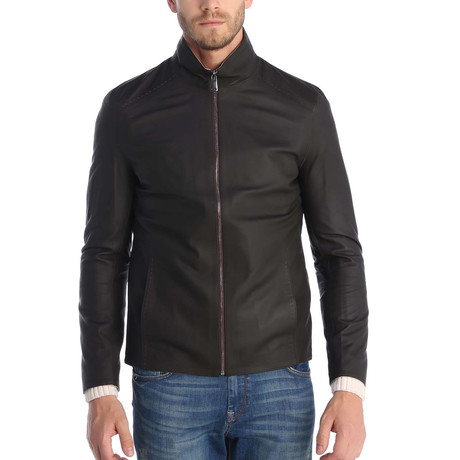 Goynuk Leather Jacket // Brown (XL)