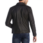 Caldıran Leather Jacket // Anthracite (3XL)