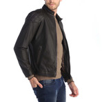 Caldıran Leather Jacket // Anthracite (M)