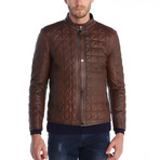 Ozalp Leather Jacket // Brown (2XL)