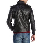 Eruh Leather Jacket // Brown (L)