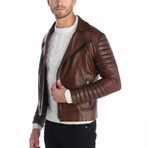 Guluc Leather Jacket // Brown (2XL)