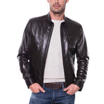 Altınova Leather Jacket // Brown (L)