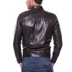 Altınova Leather Jacket // Brown (S)