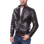 Altınova Leather Jacket // Brown (L)