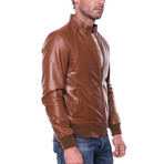 Konacık Leather Jacket // Whiskey (2XL)
