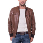 Cukurca Leather Jacket // Cognac (3XL)
