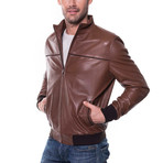 Cukurca Leather Jacket // Cognac (3XL)