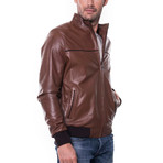 Cukurca Leather Jacket // Cognac (XL)