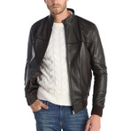 Cikcilli Leather Jacket // Brown (M)