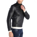 Dicle Leather Jacket // Black (M)