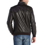 Bitez Leather Jacket // Brown (M)