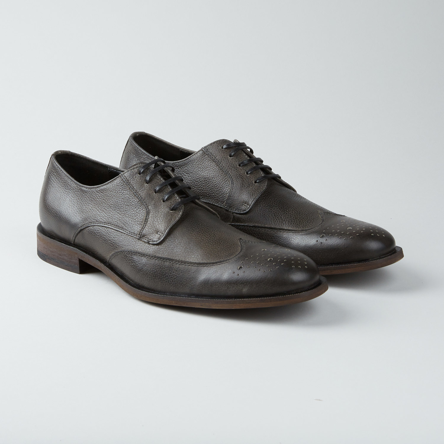 gordon rush medallion cap toe derby