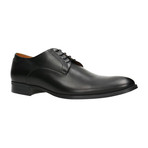 Stitched Plain Toe Lace-Up Derby // Black (Euro: 42)