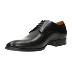 Stitched Plain Toe Lace-Up Derby // Black (Euro: 42)