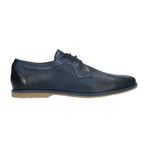 Perforated Lace-Up Derby // Navy (Euro: 45)