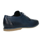 Perforated Lace-Up Derby // Navy (Euro: 45)