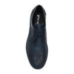 Perforated Lace-Up Derby // Navy (Euro: 45)